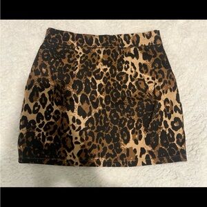 Brown and Tan Mini Pencil Skirt Night Out